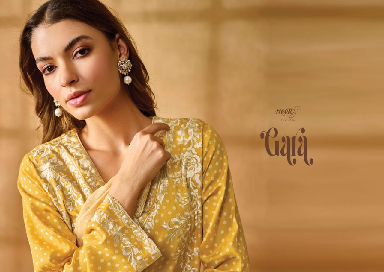 Kimora Gara Fancy Casual Wear Pure Cotton Printed Designer Suit Collection